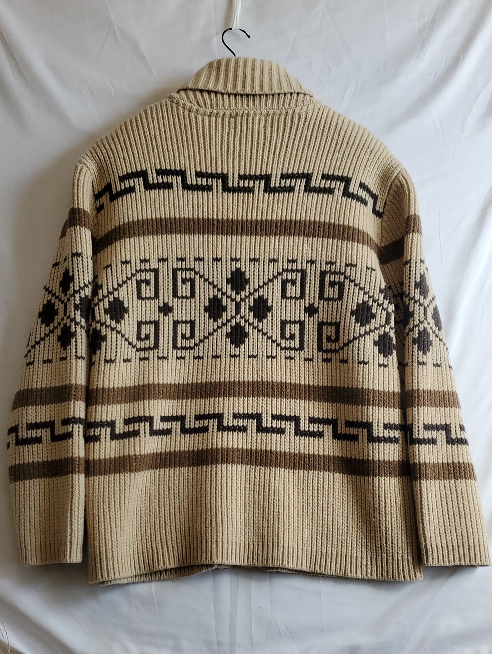 Vintage Pendleton Lebowski."The Dude " Zip-Up Shawl Collar Sweater XL - Picture 6 of 10